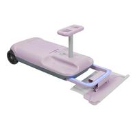 SHAIRMB Kart éLectrique pour Enfants 12 V avec SystèMe De Nettoyage, Kart éLectrique AméLioré avec SystèMe De Nettoyage IntéGré, Kart éLectrique à Effet De Balancement,Rose,Single Drive