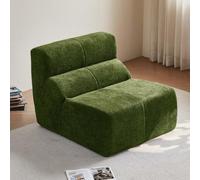 SHAIRMB Pouf Une Place De 93 Cm, Pouf en Polaire Douce Motif Goutte De Pluie, Canapé/Fauteuil Relax sans Cadre, Petit Fauteuil Lounge, CanapéS AdaptéS Aux Salons, Bureaux,Vert