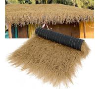 SHAIRMB Toiture en Chaume SynthéTique Ignifuge, Rouleaux De Chaume ImperméAbles pour Cabane, Paille Artificielle, DéCoration De Terrasse, Piscine, Plage,Jaune,1x2m(39.4x78.7in)