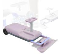 SHAIRMB Voiture éLectrique à Bascule, Simulateur De Voiture à PéDales avec PéDale D'AccéLéRateur, Grand Espace De Rangement, Conception Anti-Basculement, Charge Maximale : 100 Kg,Rose,Single Drive