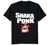 Shaka Ponk Fashion Harajuku Man T Shirt Manga Monkey Graphic Y2k Clothing Streetwear Hipster Loose T-Shirt Casual Tees Black M