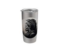 Shaka, roi des zoulous Gobelet isotherme en acier inoxydable double paroi