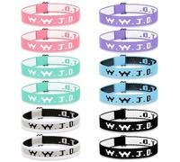 Shakalaka WWJD Bracelets Pack What would Jesus Do Bracelets, n, Acrylique, Pas de gemme