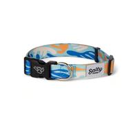 Shaka's Salty Paws Collier pour chien de petite, moyenne et grande taille (collier pour chiens de taille moyenne réglable de 35,6 à 50,8 cm pour chiens de 11,3 à 22,7 kg, camouflage corail)