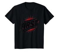 Shake and Bake First Last Racing Citation de Motivation pour Fan de Course T-Shirt, Enfant, Noir, 3 Ans