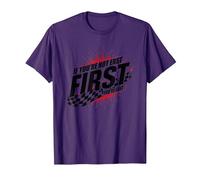 Shake and Bake First Last Racing Citation de Motivation pour Fan de Course T-Shirt, Homme, Violet, XXL