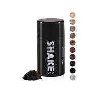 SHAKE OVER® - Fibres Capillaires Densifiantes Végan, Riche en Zinc, Épaissit les Cheveux Fins, Haute Qualité et Fabrication EU (12 g, BRUN FONCÉ)