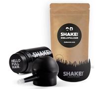 SHAKE OVER Kit de cheveux végétaliens pour épaissir les cheveux, fibres enrichies en zinc, cheveux de qualité supérieure, fabriqués en Europe (recharge de 12 g et 30 g, marron foncé, applicateur de