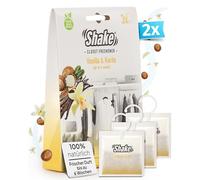 SHAKE Sachets parfumés pour penderie (vanille et beurre de karité) • Coussin parfumé pour armoire, tiroir, salle de bain, sac, voiture • Parfum d'ambiance contre les mauvaises odeurs • Parfum à