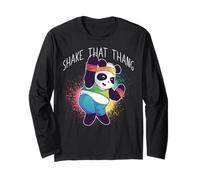Shake That Thang Dancing Panda Danse aérobic Danse Funny Meme Manche Longue