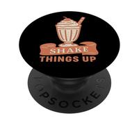 Shake Things Up Milkshake Rétro Vintage PopSockets PopGrip Adhésif