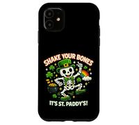 Shake Your Bones Its St Patrick Squelette Leprechaun Coque pour iPhone 11