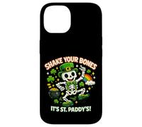 Shake Your Bones Its St Patrick Squelette Leprechaun Coque pour iPhone 14