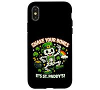Shake Your Bones Its St Patrick Squelette Leprechaun Coque pour iPhone X/XS