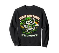 Shake Your Bones Its St Patrick Squelette Leprechaun Sweatshirt
