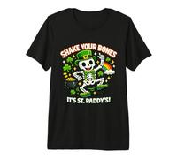 Shake Your Bones Its St Patrick Squelette Leprechaun T-Shirt Haut de Gamme