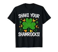 Shake Your Shamrock Irish Saint Pattys Day T-Shirt Graphique avec Valeur, Homme, Noir, M