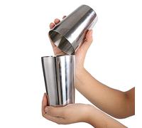 Shaker à cocktail, 600/450 ml, 800/600 ml en acier inoxydable Wine Shaker Set 7.8 oz Making Making Drinking Container Barware pour n'importe quelbar (800/600ML)