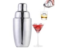 Shaker à cocktail de bar, mélangeur à martini avec passoire intégrée pour barman - Shakers de barman en acier inoxydable pour boissons mélangées, margarita, alcool, liqueur (550 ml)