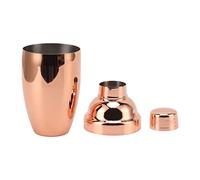 Shaker à cocktail en acier inoxydable, ensemble de 2 shakers en acier 304 avec passoire intégrée, pour mélanger des boissons, du thé au lait, un bar à domicile, une cuisine et des (Or Rose)