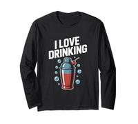 Shaker à Cocktail « I Love Drinking Bubbles Fun » Manche Longue