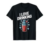 Shaker à Cocktail « I Love Drinking Bubbles Fun » T-Shirt