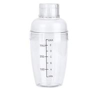Shaker à Cocktail, Kit de Shaker à Cocktail en Résine avec Barre D'échelle Transparente, Tasse à Mesurer, Shaker à Lait, Tasse Graduée de Grande capacité pour Accessoires D'outils de Bar (350 ml)