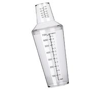 Shaker à Cocktail, Mélangeur de Boissons à Main Transparent de Grande capacité de 700 Ml, Tasse à thé Boba avec écailles, Shaker à Martini en Plastique pour les à Domicile,