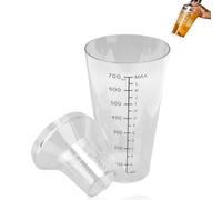 Shaker à Cocktail Transparent, Shaker En Plastique Pour Bar(700ml)