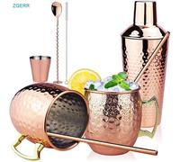 Shaker à cocktail - ZGEER - 750ml - Acier inoxydable 304 - Cuivre - 8 pièces
