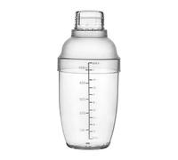 Shaker à Cocktails avec Passoire, Mélangeur à Boissons Transparent, en Polycarbonate, Facile à Nettoyer, Idéal pour La Maison, Les et Les, 500 ML