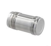 Shaker à épices en acier inoxydable avec couvercle amovible et plusieurs tailles de trous pour le stockage du sel, du poivre et des assaisonnements, pour un remplissage facile et C (S)