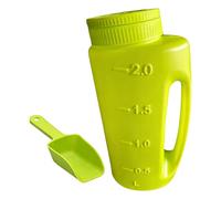 Shaker à glace portable - Récipient de diffusion robuste de 2 litres, outil d'épandage manuel, design ergonomique | Terre de cour pour trottoir, terrasse, gazon, graines, sable, roche