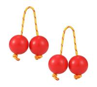 Shaker à hochet Africain, Balle Rythmique Kashaka Instrument de Musique African Shaker, Double Balle Rythmique de ABS de 2 Paires, Instruments à Percussion Manuelle pour Les Amateurs de