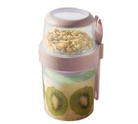 Shaker à salade - Récipient à salade pour déjeuner avec couvercles et fourchette | Tasse à salade fraîche avec support pour vinaigrette, récipient à salade à emporter pour travailleurs