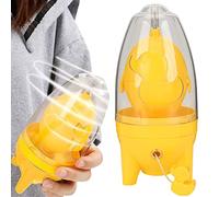 Shaker à œufs Manuel | Machine à œufs d'or Portable,Oeufs Jaune Blanc Mélangeur Fouet Main Powered Golden Egg Maker avec Trancheuse Gadgets De Cuisine pour Mélanger l'oeuf.