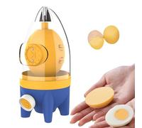 Shaker à œufs manuel, machine à œufs dorés avec corde tirer, mélangeur manuel de blanc et de jaune, outil cuisine amusant pour préparer des brouillés et des recettes dorées