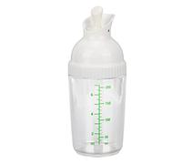 Shaker à Vinaigrette de 200 Ml, Pot à Vinaigrette avec Couvercle pour éviter les Fuites, pour Préparer, Mélanger, Servir et Conserver des Condiments, des Sauces et des Marinades(Blanc)