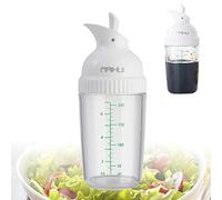 Shaker à vinaigrette fait maison avec mesure anti-goutte pour prise en main douce - Sans BPA - Pour faire de délicieuses vinaigrettes