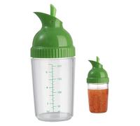 Shaker à vinaigrette transparent de 200 ml avec balance et bec verseur, bouteille de mélange pour sauces et vinaigrettes