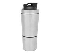 Shaker Bottle for Protein Mixes, Stainless Steel Protein Shaker Bottle, Proteins Shakers cup with Scale Portable Stainless Steel Double Section Shakers Bottles for Gym Teenag