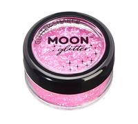 Shaker brillant iridescent par Moon Glitter (Paillette Lune) - 100% de paillettes cosmétique pour le visage, le corps, les ongles, les cheveux et les lèvres - 5g - Rose