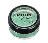 Shaker brillant iridescent par Moon Glitter (Paillette Lune) - 100% de paillettes cosmétique pour le visage, le corps, les ongles, les cheveux et les lèvres - 5g - Vert