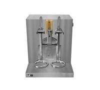 Shaker Bubble Tea Automatique en Inox - 120W 220V - 400 tours/min - Taille Gobelets 350 à 1000ml - 2 Tasses à la Fois - Mixeur Thé à Perles, Boissons à Emporter, Milkshake, boba tea, Iced Coffee Latte