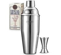Shaker Cocktail, 2 Pièces Kit Cocktail, 750ml Cocktail Shaker Kit Professionnel, Shaker à cocktail Inox avec Jigger, Barman Kit Mojito Cadeau pour Homme