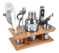 Shaker Cocktail 8 Pièces Kit de Cocktail en Acier Inoxidable Professionnel Bar Shaker Cocktail 350ml Multicolore