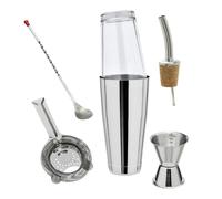 Shaker Cocktail Boston Ensemble Complet en Acier Inoxydable