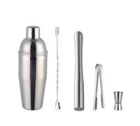 Shaker Cocktail Ensemble De Cocktails Arc-en-ciel En Acier Inoxydable, 1 À 5 Pièces, Shaker Cocktail 750 Ml Avec Passoire, Tasse Mesurer(04)
