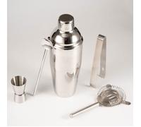 Shaker Cocktail Set, 5 Pièces Shaker à Cocktail Professionnel Kit, Cocktail en Acier Inoxydable de 750ml Kit Cocktail Shaker