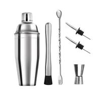 Shaker Cocktail Shaker À Cocktails En Acier Inoxydable, 3/6 Pièces, Outils De Barman, Mélangeur Boissons, Kit(6pcs-750ml)